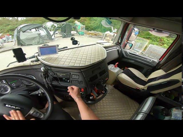 POV TRUCK DRIVING DAF XF 480 #5 | + MY UNLOAD IN GERMANY 