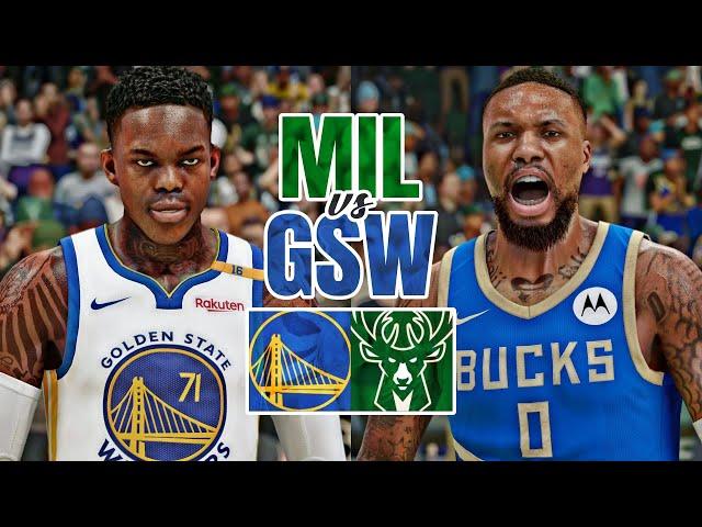 NBA 2K25: NEW LOOK WARRIORS vs BUCKS | PS5 PRO GAMEPLAY [4K UHD]