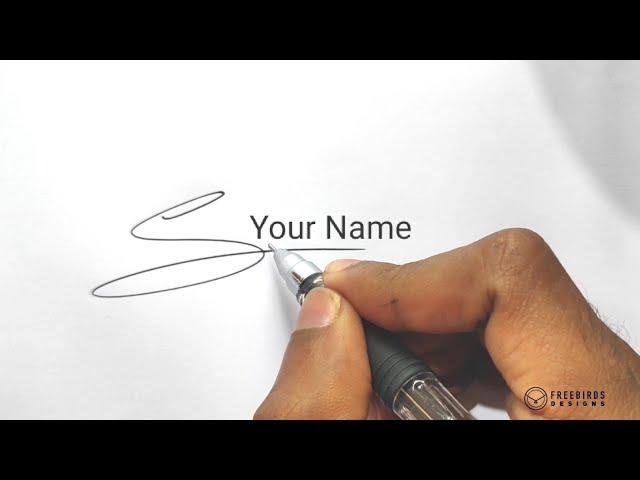 S - SIGNATURE TUTORIAL | How to create my own signs | +91 8304091383 whatsapp/telegram