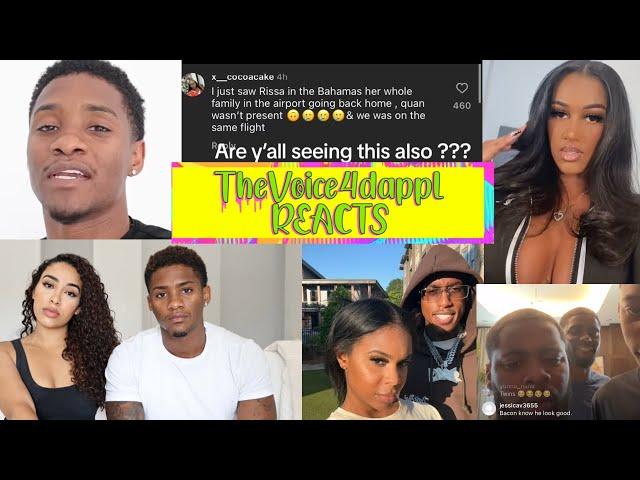 Riss & Quan CONFIRMS BREAK UP  Quan UPSET After Rissa Post  Corey gf Maddie did what Nique &Bacon