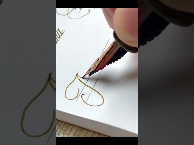 Nahav - name handwriting with fountain pen #satisfying #calligraphy #fountainpen #signature