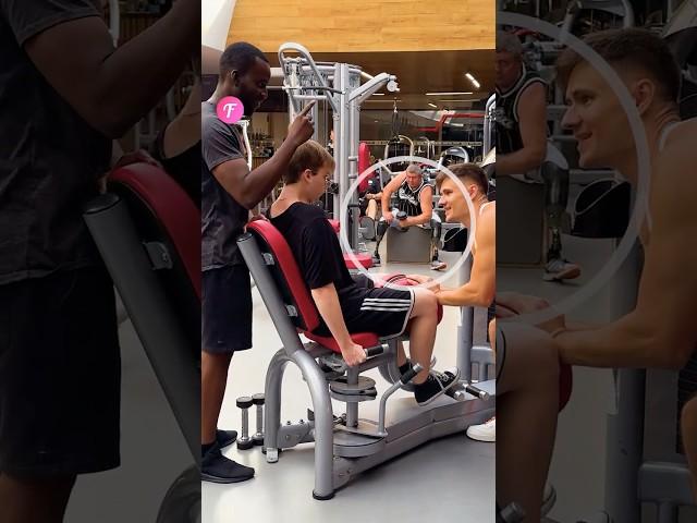 Disabled Man STANDS UP to Bullies at Gym for Newbie! #shorts