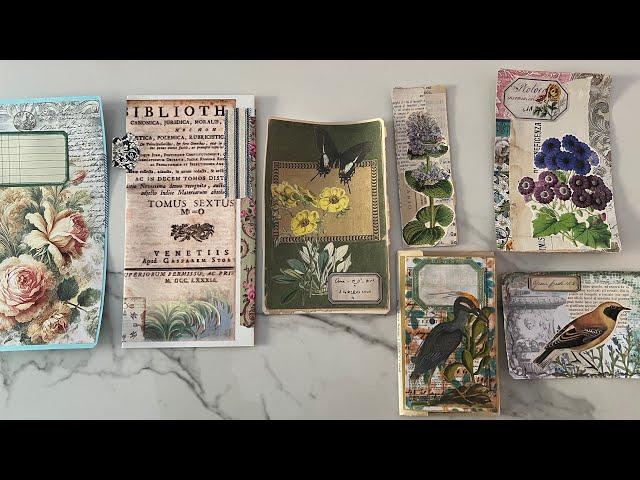 Craft with me #whatsinmybox 2025| Random ephemera making session EP 09