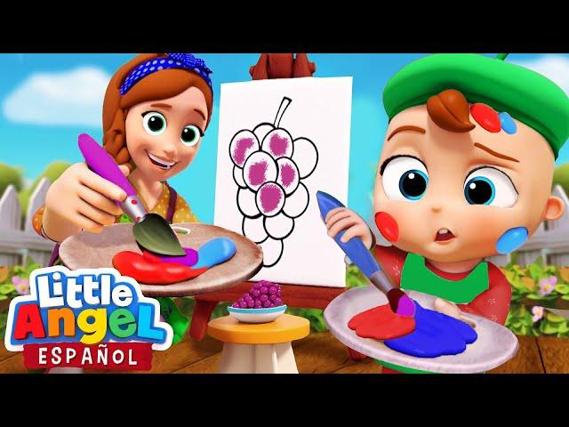 Mezclar colores con Bebé Juan | Canciones Infantiles de Bebé Juan | Little Angel Español