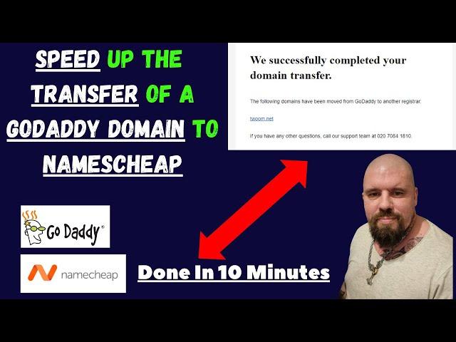 Speed Up The  Transfer Of a GODADDY Domain To NAMESCHEAP Done in 10 Minutes NOT 5 to 7 Days 