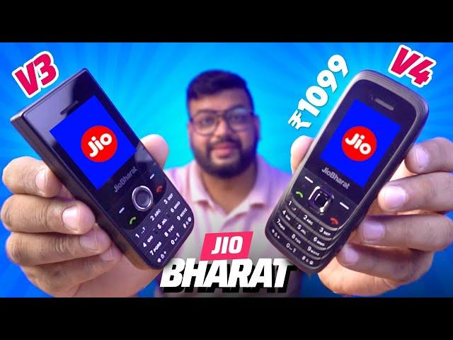 Jio Bharat V3 & Jio Bharat V4 Review ️BEST 4G Keypad Phone For Rs.1000 !!