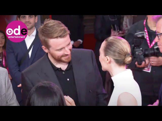 Saoirse Ronan & Jack Lowden share sweet red carpet moment at Blitz LFF Premiere ️