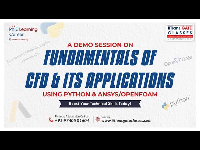 FREE Demo: Learn CFD Fundamentals Using Python, ANSYS & OpenFOAM | Phie Learning Center