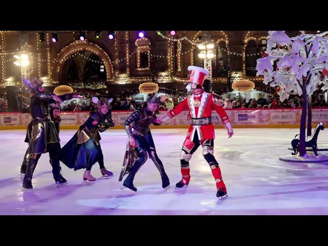 KAMILA VALIEVA in Navka's Nutcracker Opening GUM Ice Rink Red square Russia (4K) X-Mas in Moscow