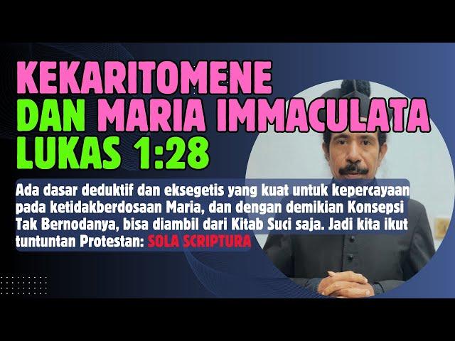 LUKAS 1:28 (“KEKARITOMENE”) DAN MARIA IMMACULATA: ARGUMEN DARI DAVE ARMSTRONG