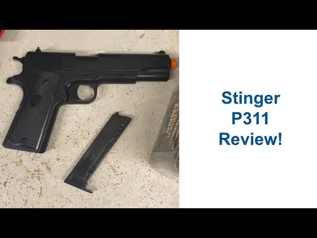 Stinger P311 Spring Airsoft Pistol Review and Shoot Test