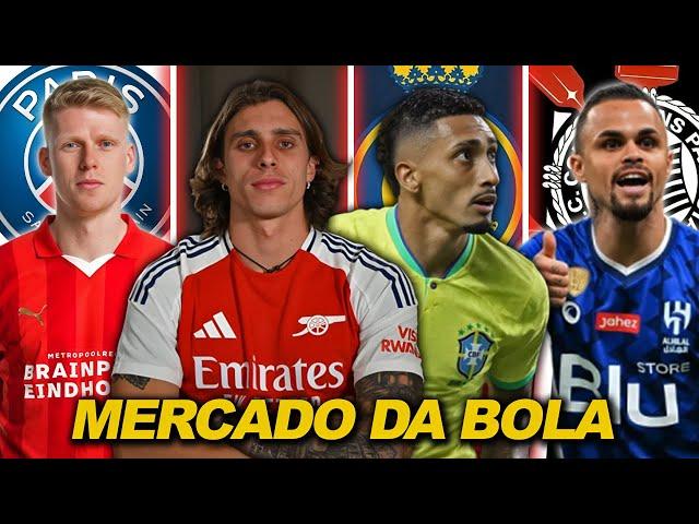 ARSENAL ANUNCIA RICCARDO CALAFIORI | AL-NASSR TENTA RAPHINHA | CORINTHIANS NA BRIGA POR MICHAEL E+!