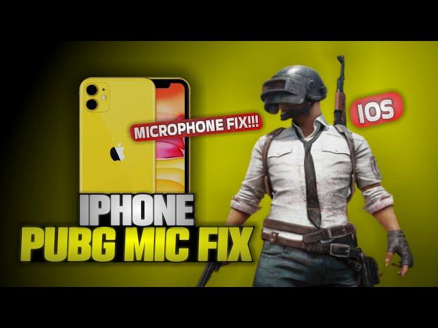 HOW TO FIX PUBG MOBILE MICROPHONE IN IPHONE | PUBG MOBILE MICROPHONE NOT WORKING IN IOS FIX 100%