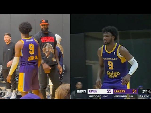 LeBron James gives Bronny advice then he did this in G-League… 