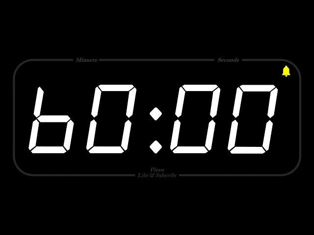 60 MINUTE - TIMER & ALARM - 1080p - COUNTDOWN