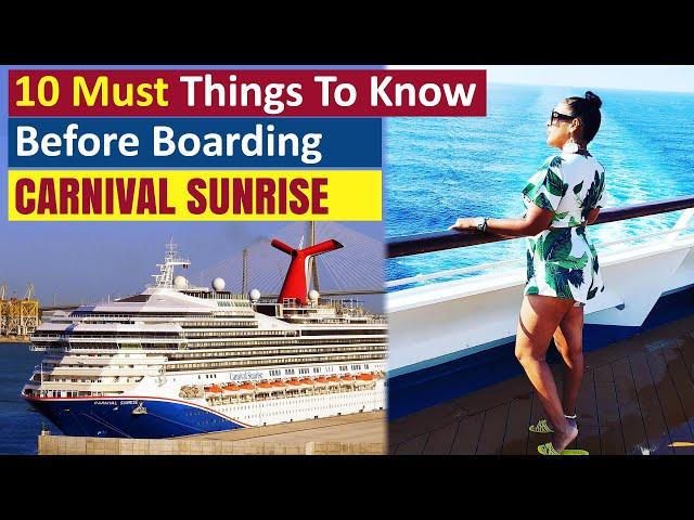 Carnival Sunrise (Features and Overview)