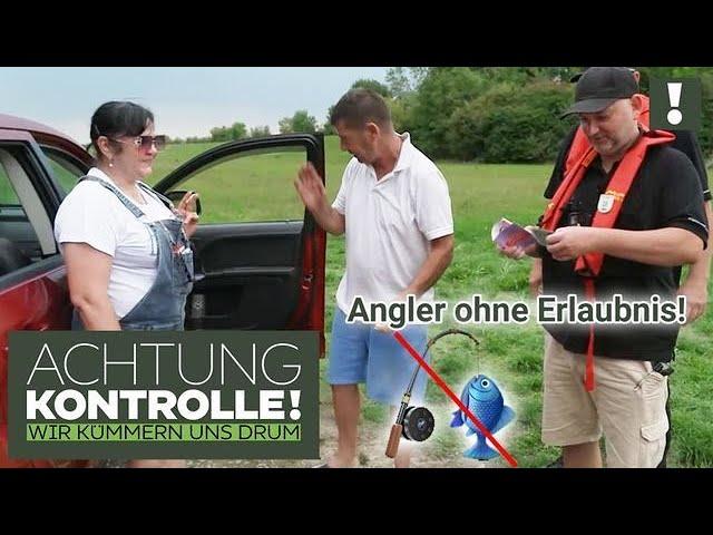 Fischwilderei und Verschmutzung!  Angeln ohne ERLAUBNIS! | Achtung Kontrolle