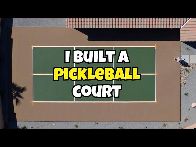 I Built A Pickleball Court | Cost & Construction Breakdown