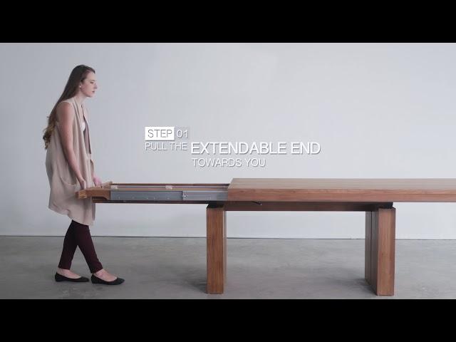 How to Open the Double Extendable Dining Table  - Soul & Tables