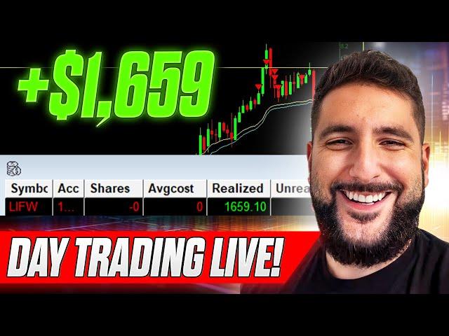 How I Made +$1,659 Profit LIVE TRADING $LIFW In 20 Minutes | Shorting Into Resistance Explained*