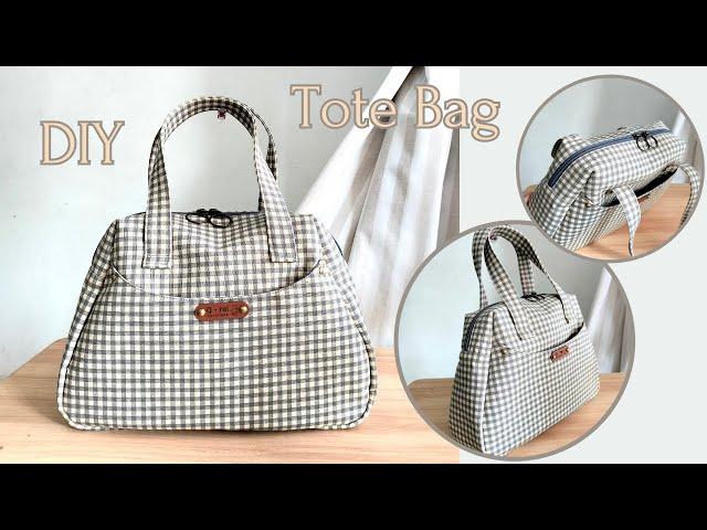 Tote Bag Tutorial For Beginners | DIY Tote Bag With Pockets