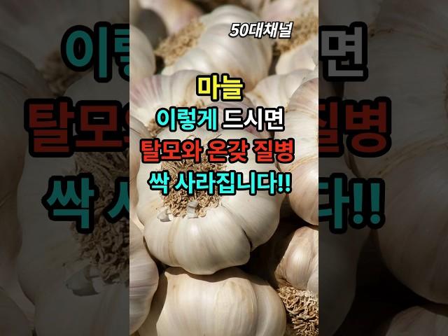 노년기 건강을 위해 마늘 '이것'과 함께 드시면 탈모와 온갖 질병 싹 사라집니다! #shorts #노년기건강 #마늘 #건강정보