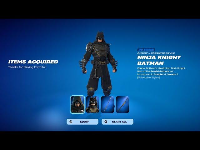 How To Get Ninja Knight Batman Skin NOW FREE In Fortnite! (Unlock LEGO Ninja Knight Batman Style)