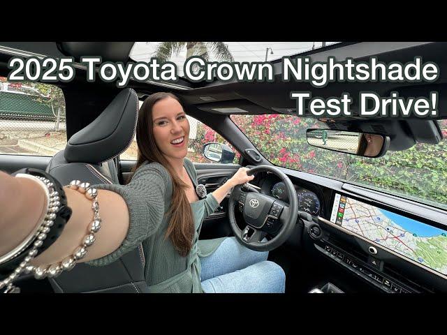 Let’s Test Drive The 2025 Toyota Crown Nightshade- Hybrid AWD Sedan! + I Get Hit On At A Red Light!