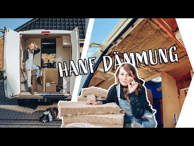 NATÜRLICHE DÄMMUNG im  CAMPER  | Isolieren mit Hanfwolle | Nachhaltiger DIY Bus Ausbau