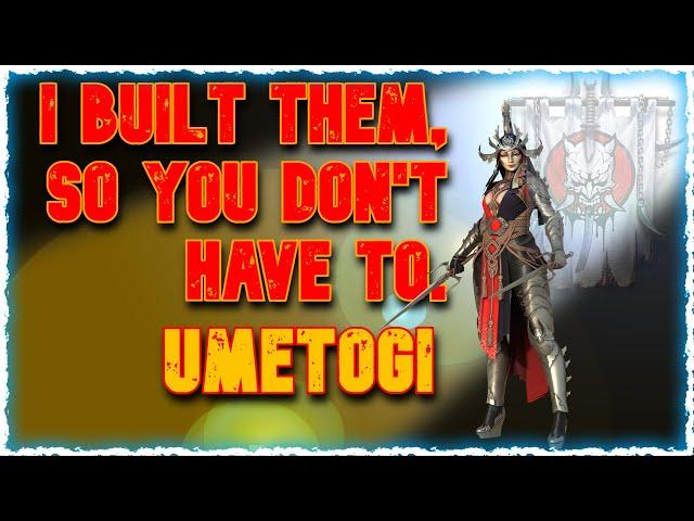 UMETOGI | I Built Them, So You Don't Have To | RAID: Shadow Legends