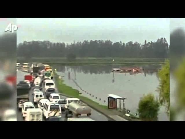 Raw Video: Heavy Rains Flood Parts of Colombia