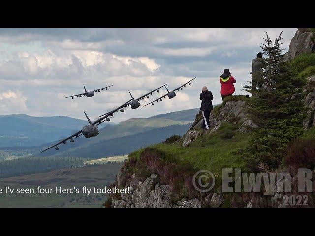 Mach Loop 2022 Highlights!! USAF F-15Eagle V F35Lightning Low Level through the Mountains of Wales