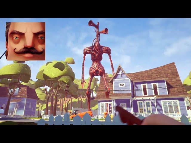 Hello Neighbor - My New Neighbor Big Siren Head Act 1 Gameplay Walkthrough