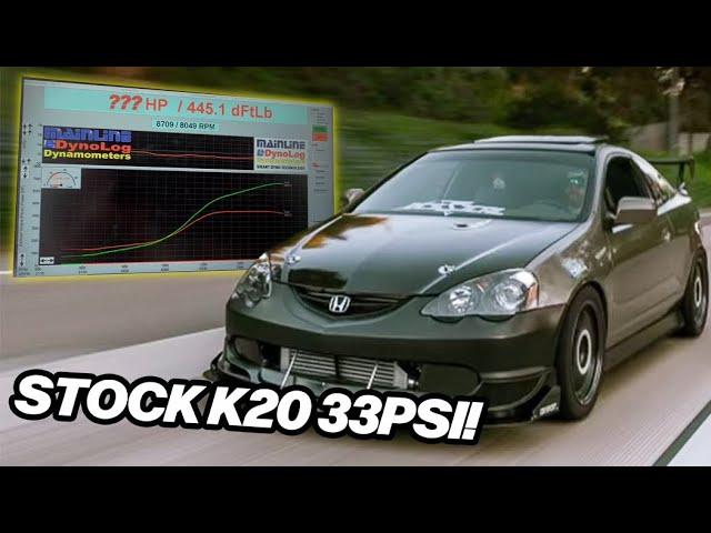 K20 stock 6266 rsx 33psi vs the world | dyno tuning & mexico runs