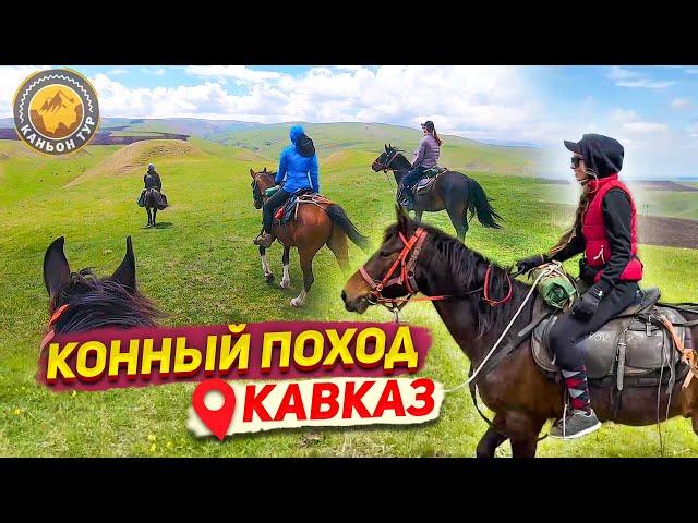 Поехала в КОННЫЙ ТУР на КАВКАЗ 1 часть / ВЛОГ Каньон тур