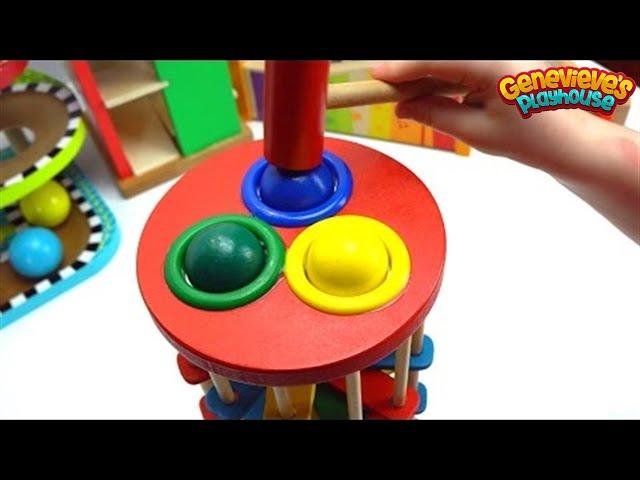 Genevieve Plays with Fun Ball Pounding Toys for Toddlers!