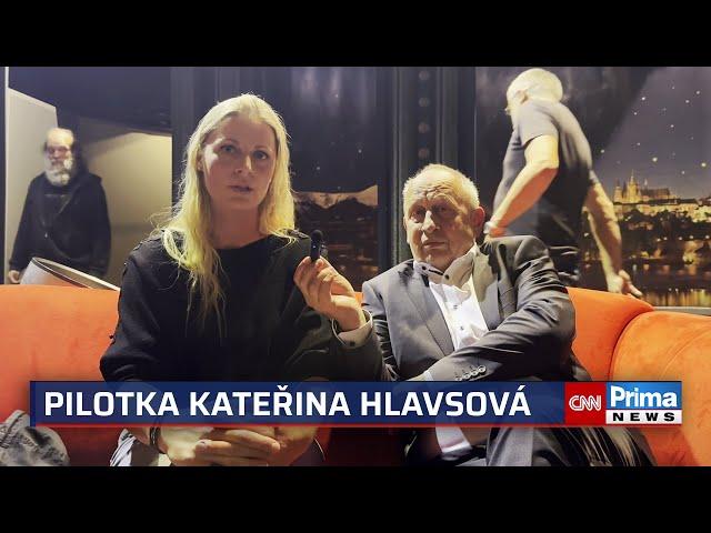 Pilotka Kateřina Hlavsová po natáčení Show Jana Krause