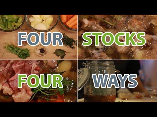 Four Stocks, Four Ways: How-to Make a Homemade Stock