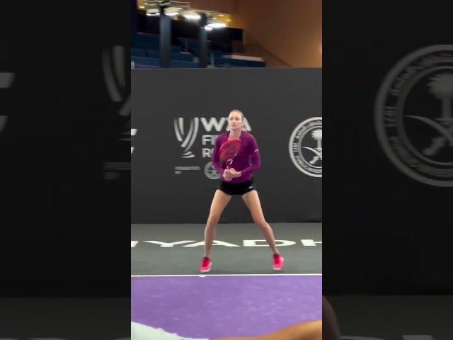 Elena Rybakina Training in Riyadh WTA Finals 2024