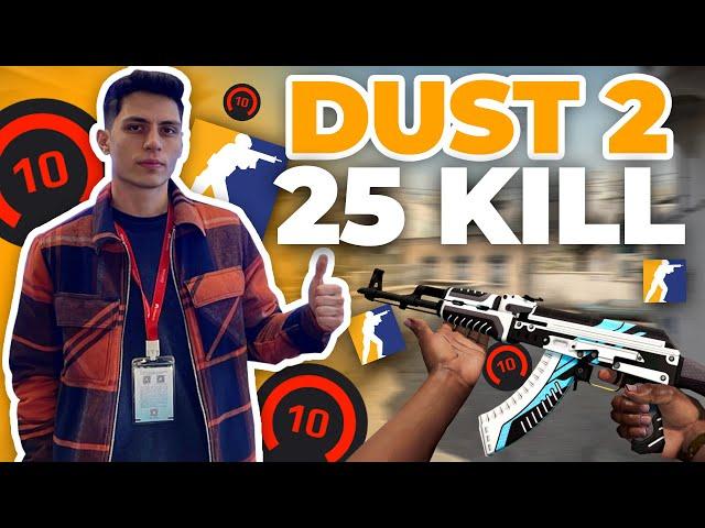 Rip SOLO DUST2 GİRİP 25 VURUYOR! (Counter-Strike 2 Faceit)