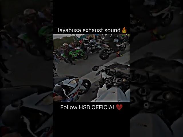 Hayabusa exhaust sound  #shorts #ytshort #motovlog #vlog #ninjah2