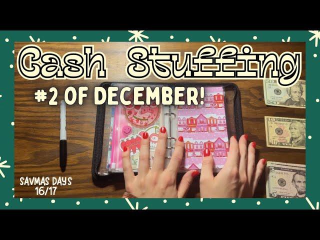 CASH STUFFING #2 OF DECEMBER! ~Low Income~SAHM~ *Savmas Days 16/17*