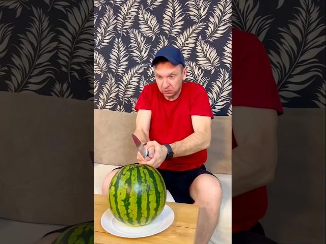 Look,    the man was going to cut a watermelon,  then what did you see#watermelon #shorts #phonk