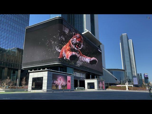 Samsung LED Giant 3D Billboard with in Gangnam, Seoul, Korea