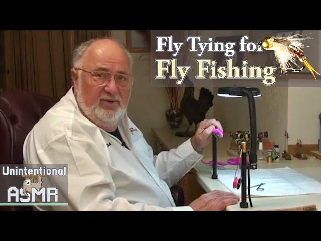 Unintentional ASMR  Calmly Crafting Fish Bait (relaxing voice, focused close-up fly tying)