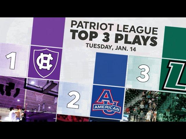 Patriot League Top 3 Plays | Jan. 14, 2025