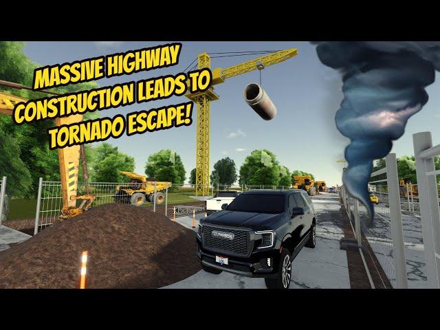 Greenville, Wisc Roblox l Highway Construction TORNADO STORM - F3X Voice Roleplay