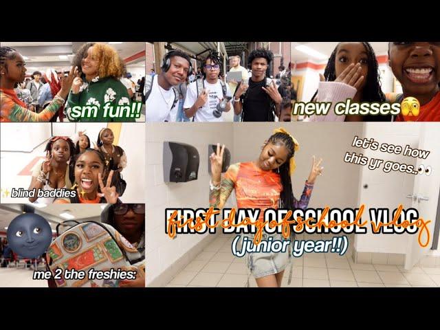 my first day of school vlog(junior)|friends, new classes, and more!!|Camryn Attis #school