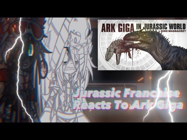 Jurassic Franchise React To "If Ark Giga Was In Jurrasic World" || By @GojiCenter | Jurrasic Gacha