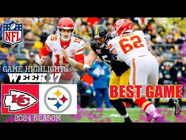 Chiefs vs. Steelers [Week 17] Game 1st+2nd-QTR Highlights | NFL Highlights 2024